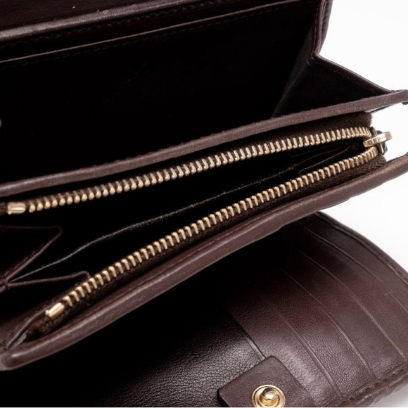 Gucci Guccissima Brown Leather Continental Wallet - Picture 7 of 11
